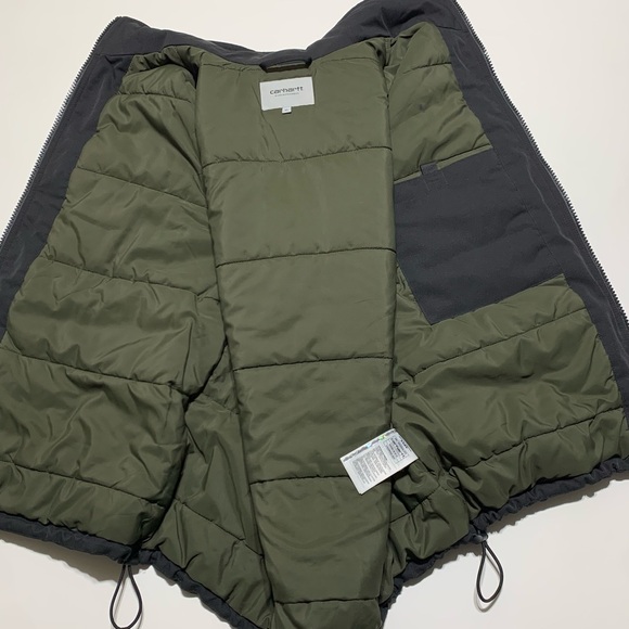 Carhartt WIP Work In Progress Utility Colewood Vest Black Green Mens Size XL - Picture 6 of 7